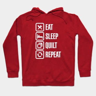 Eat Sleep Quilt Repeat Hoodie